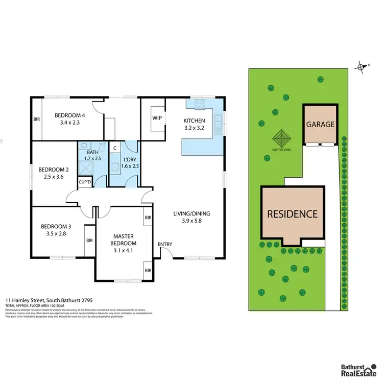 Floorplan of Homely house listing, 11 Hamley Street, South Bathurst NSW 2795