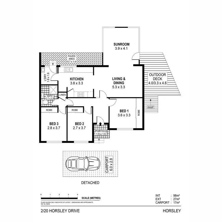 Floorplan of Homely villa listing, 2/20 Horsley Drive, Horsley NSW 2530