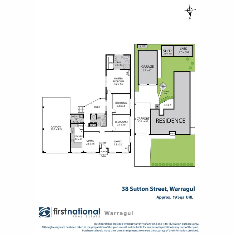 Floorplan of Homely house listing, 38 Sutton Street, Warragul VIC 3820