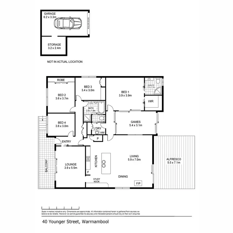 Floorplan of Homely house listing, 40 Younger Street, Warrnambool VIC 3280