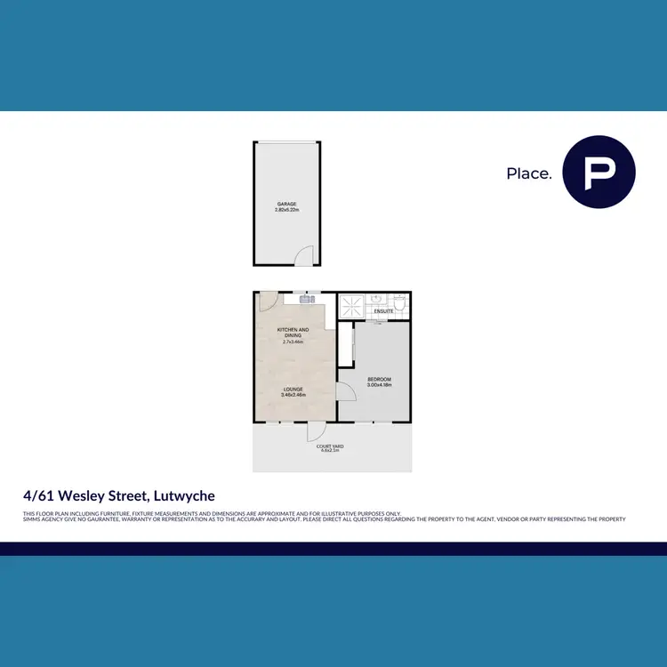 Floorplan of Homely unit listing, 4/61 Wesley Street, Lutwyche QLD 4030