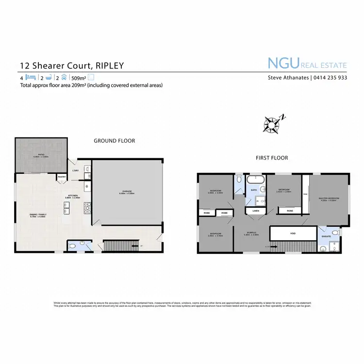 Floorplan of Homely house listing, 12 Shearer Court, Ripley QLD 4306