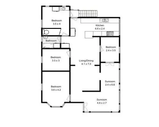 Floorplan of Homely house listing, 76 Glenfern Avenue, Kedron QLD 4031