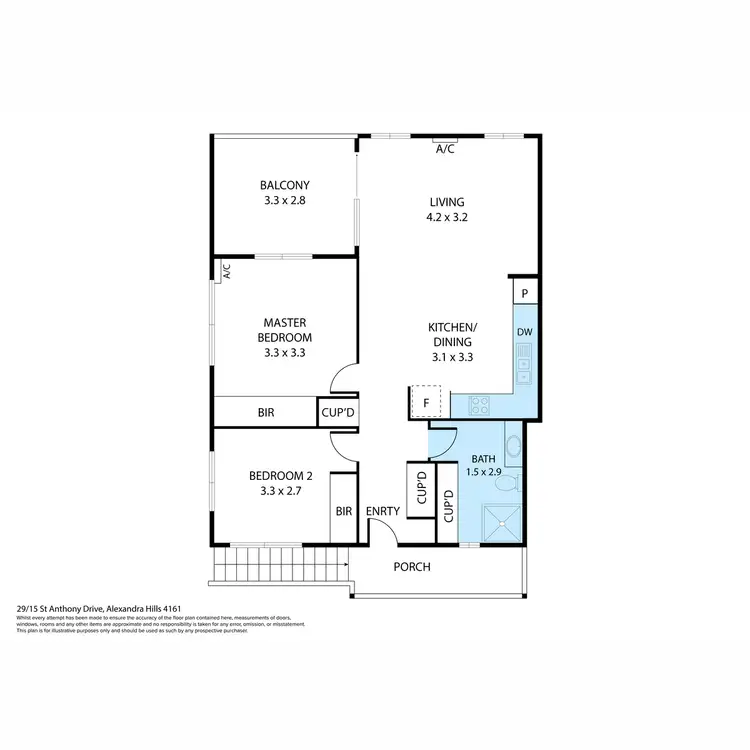 Floorplan of Homely unit listing, 29/15-21 St Anthony Drive, Alexandra Hills QLD 4161