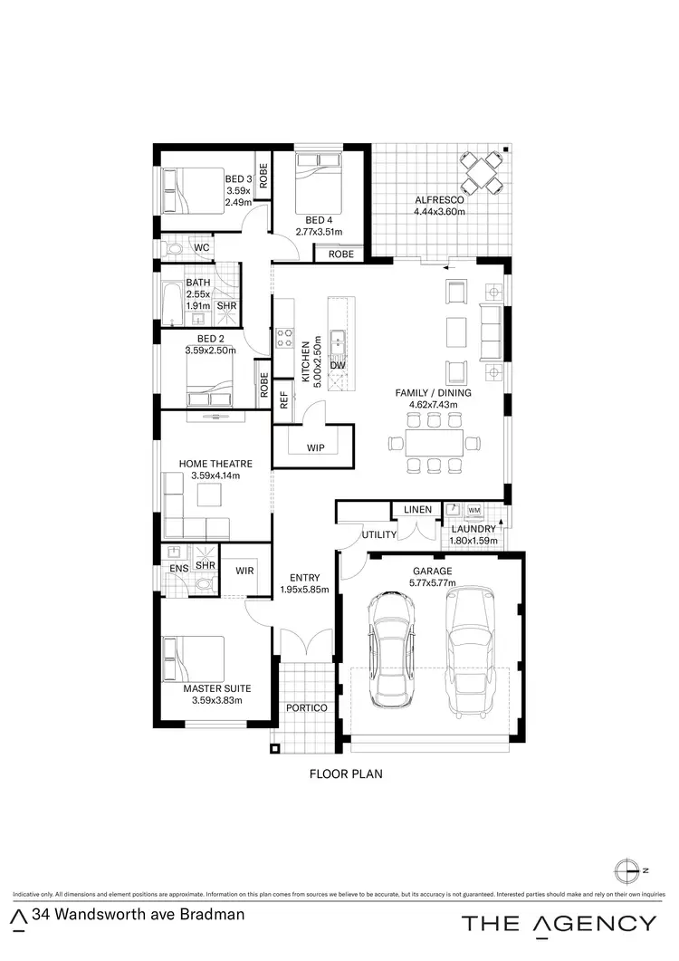 Floorplan of Homely house listing, 34 Wandsworth Avenue, Brabham WA 6055