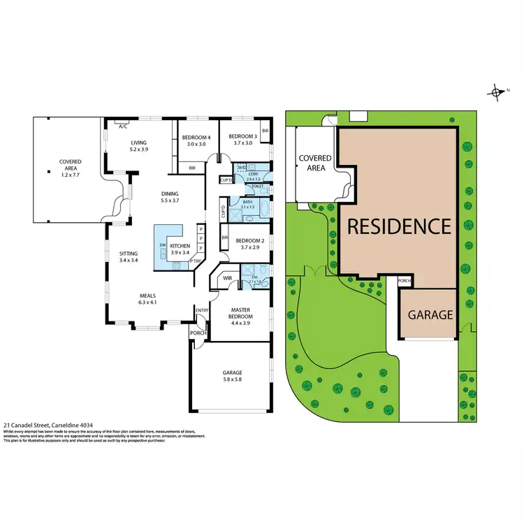 Floorplan of Homely house listing, 21 Canadel Street, Carseldine QLD 4034