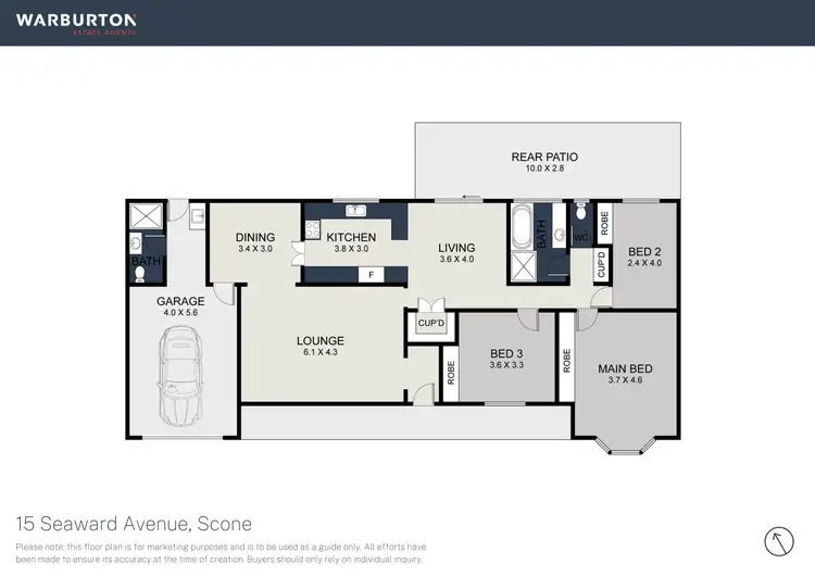 Floorplan of Homely house listing, 15 Seaward Avenue, Scone NSW 2337