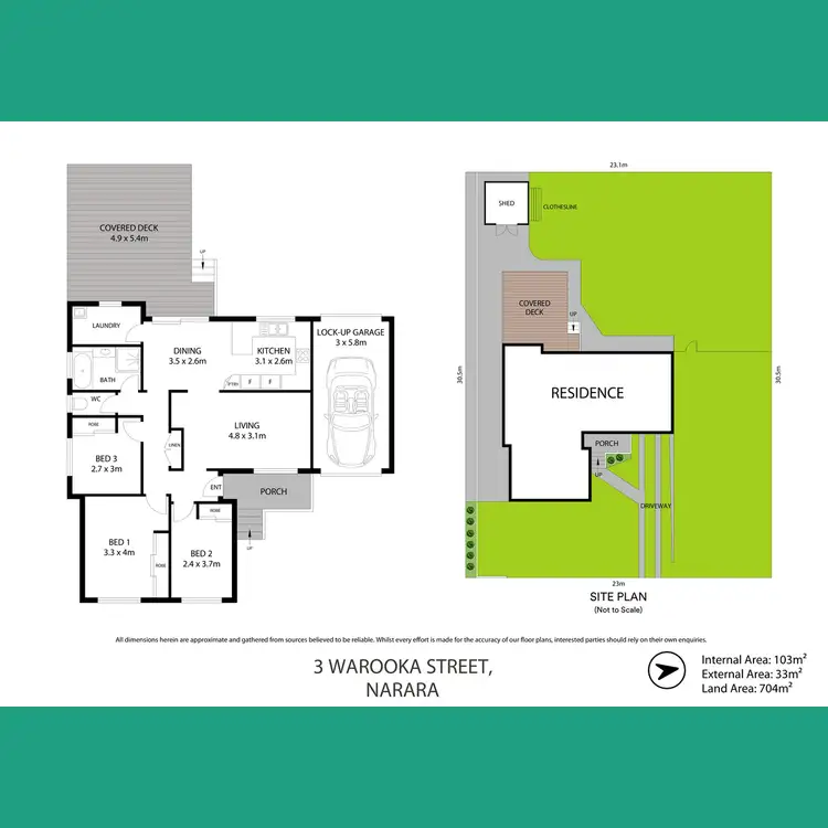 Floorplan of Homely house listing, 3 Warooka Street, Narara NSW 2250