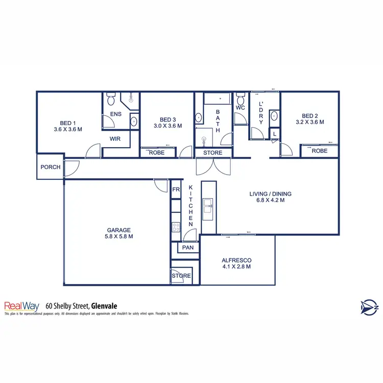 Floorplan of Homely house listing, 60 Shelby Street, Glenvale QLD 4350