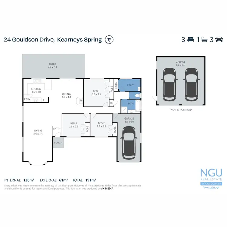 Floorplan of Homely house listing, 24 Gouldson Drive, Kearneys Spring QLD 4350