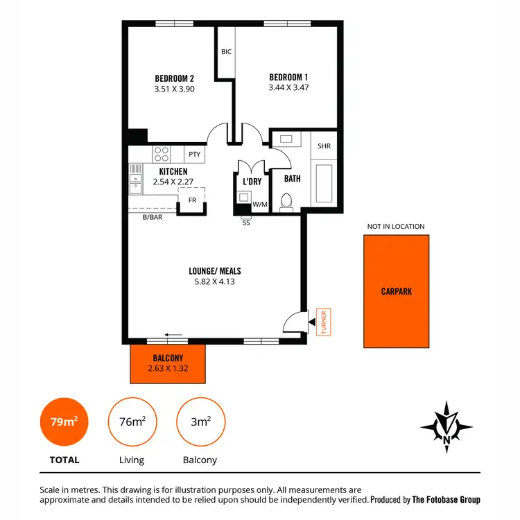 Floorplan of Homely apartment listing, 23/29 St Helena Place, Adelaide SA 5000