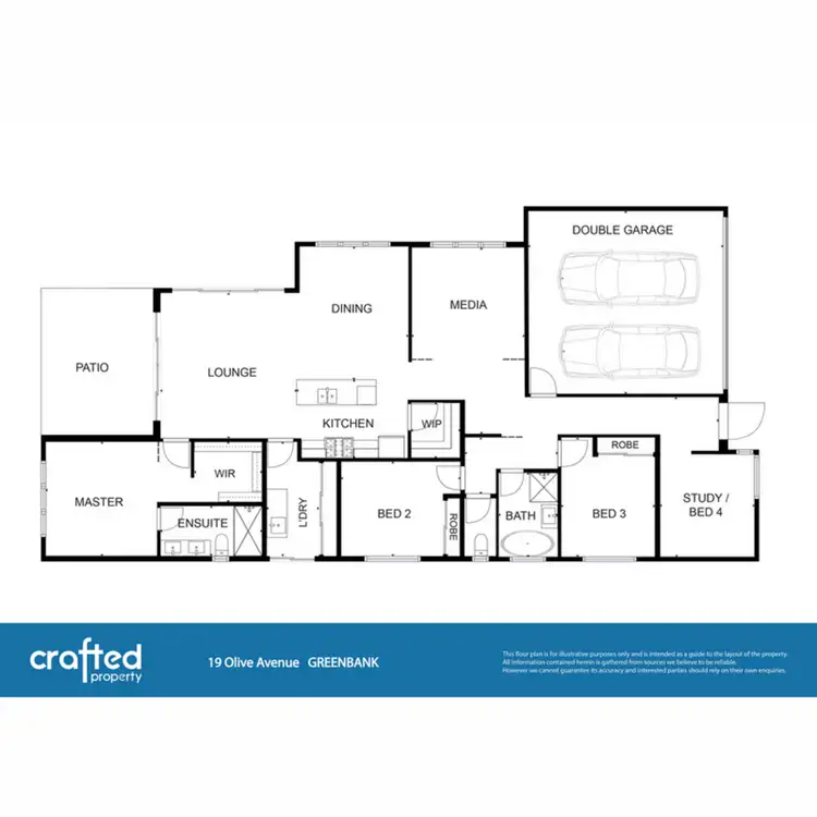 Floorplan of Homely house listing, 19 Olive Avenue, Greenbank QLD 4124