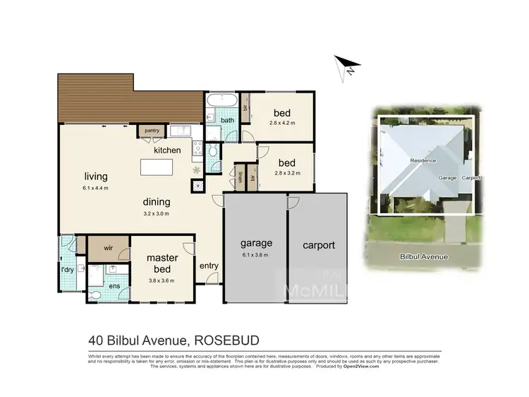 Floorplan of Homely house listing, 40 Bilbul Avenue, Rosebud VIC 3939