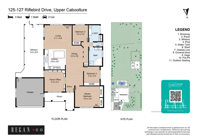 Floorplan of Homely house listing, 125-127 Riflebird Drive, Upper Caboolture QLD 4510