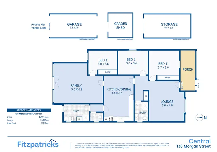 Floorplan of Homely house listing, 138 Morgan Street, Wagga Wagga NSW 2650