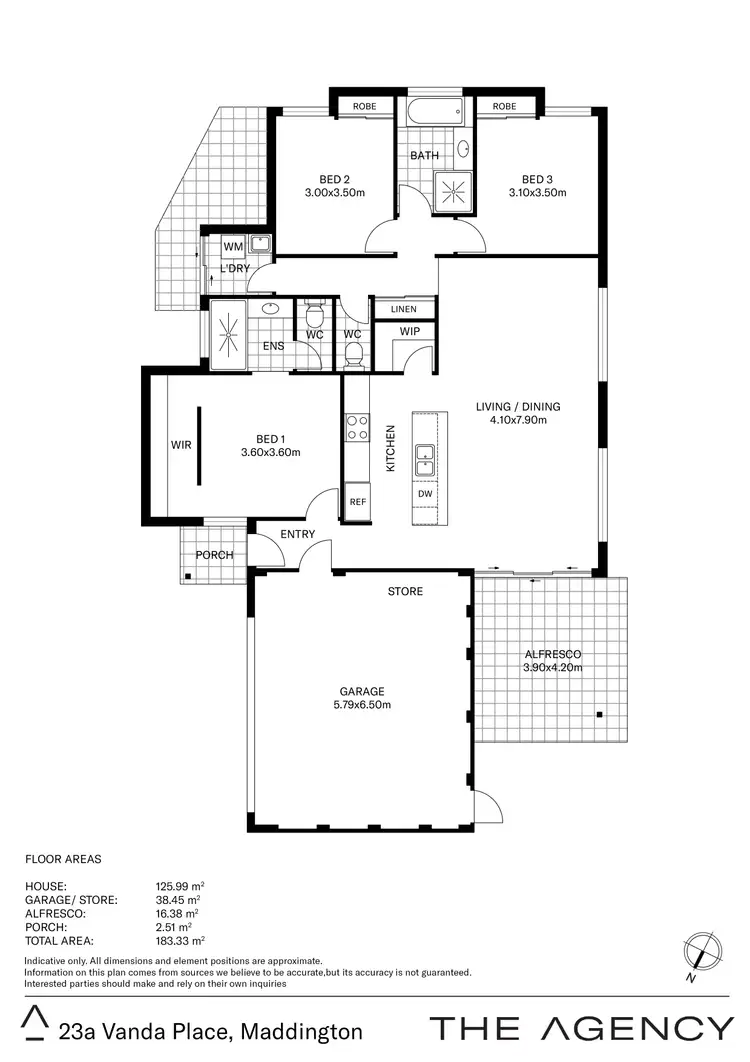 Floorplan of Homely house listing, 23a Vanda Place, Maddington WA 6109