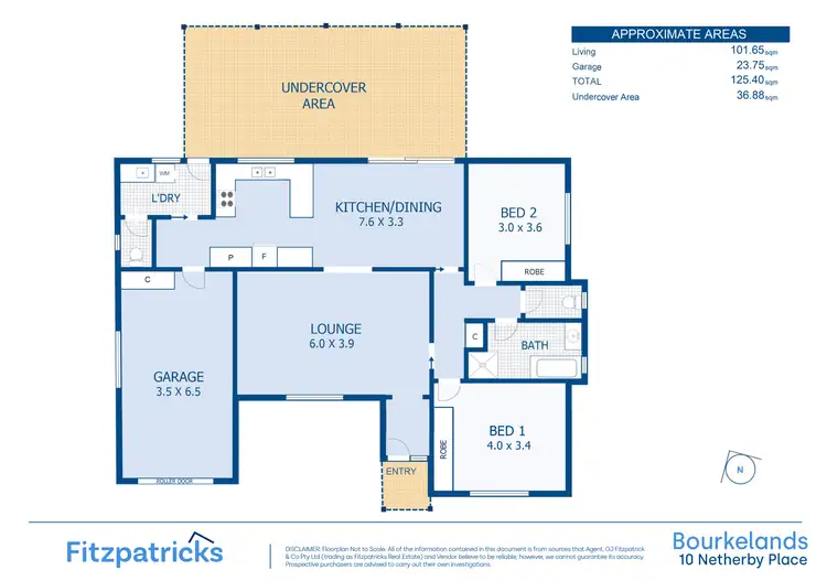 Floorplan of Homely house listing, 10 Netherby Place, Bourkelands NSW 2650