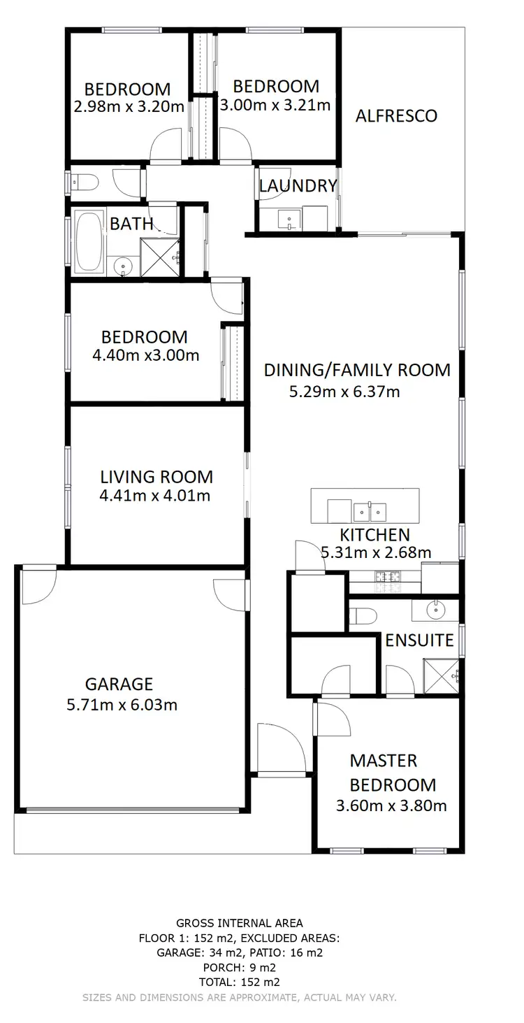 Floorplan of Homely house listing, 12 Barnes Street, Baranduda VIC 3691