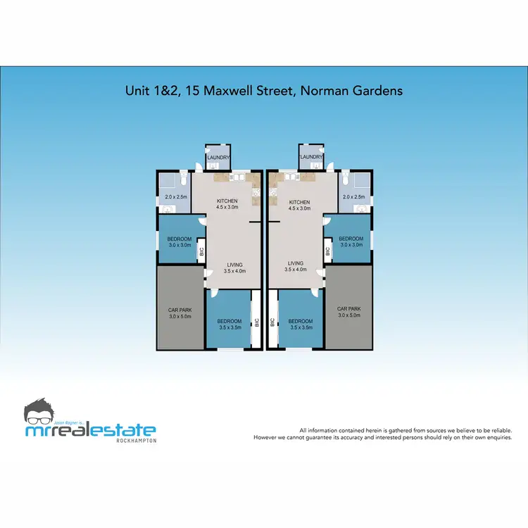 Floorplan of Homely block of units listing, 15 Maxwell Street, Norman Gardens QLD 4701