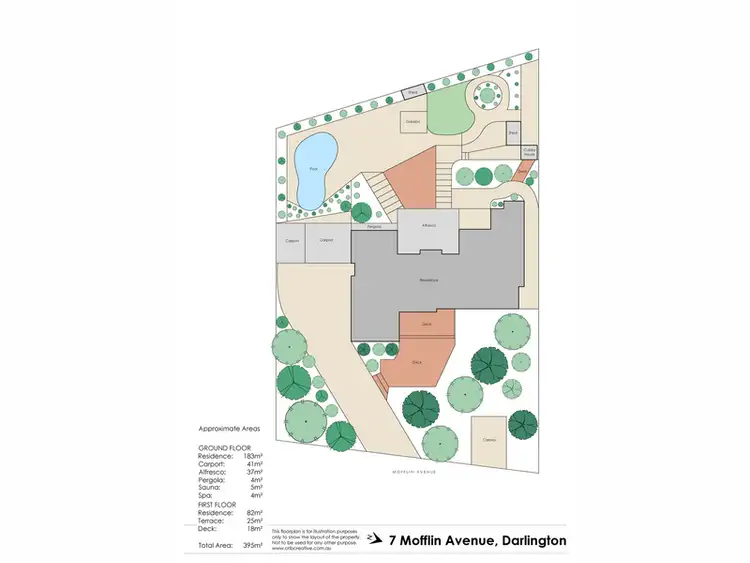 Floorplan of Homely house listing, 7 Mofflin Avenue, Darlington WA 6070