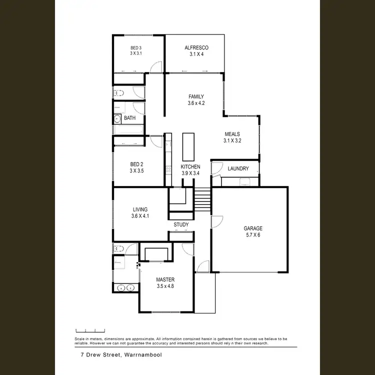 Floorplan of Homely house listing, 7 Drew Street, Warrnambool VIC 3280