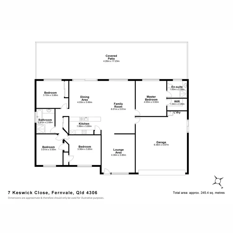 Floorplan of Homely house listing, 7 Keswick Close, Fernvale QLD 4306