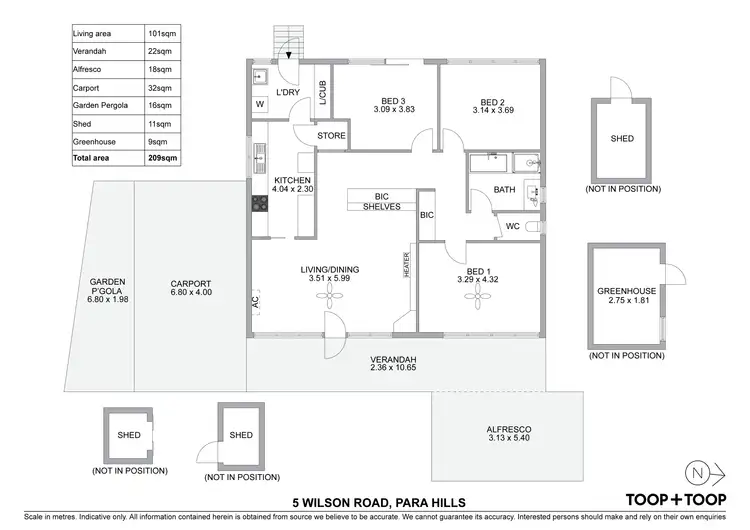 Floorplan of Homely house listing, 5 Wilson Road, Para Hills SA 5096