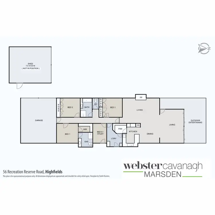 Floorplan of Homely house listing, 56 Recreation Reserve Road, Highfields QLD 4352