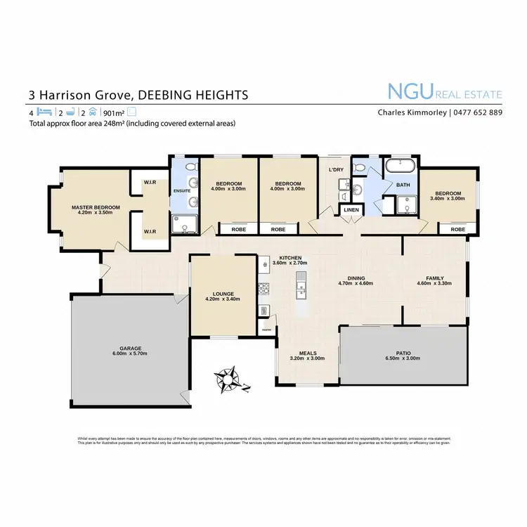 Floorplan of Homely house listing, 3 Harrison Grove, Deebing Heights QLD 4306