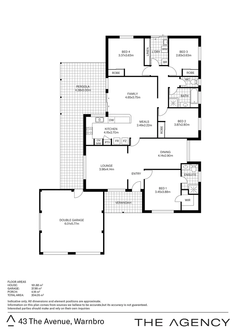 Floorplan of Homely house listing, 43 The Avenue, Warnbro WA 6169