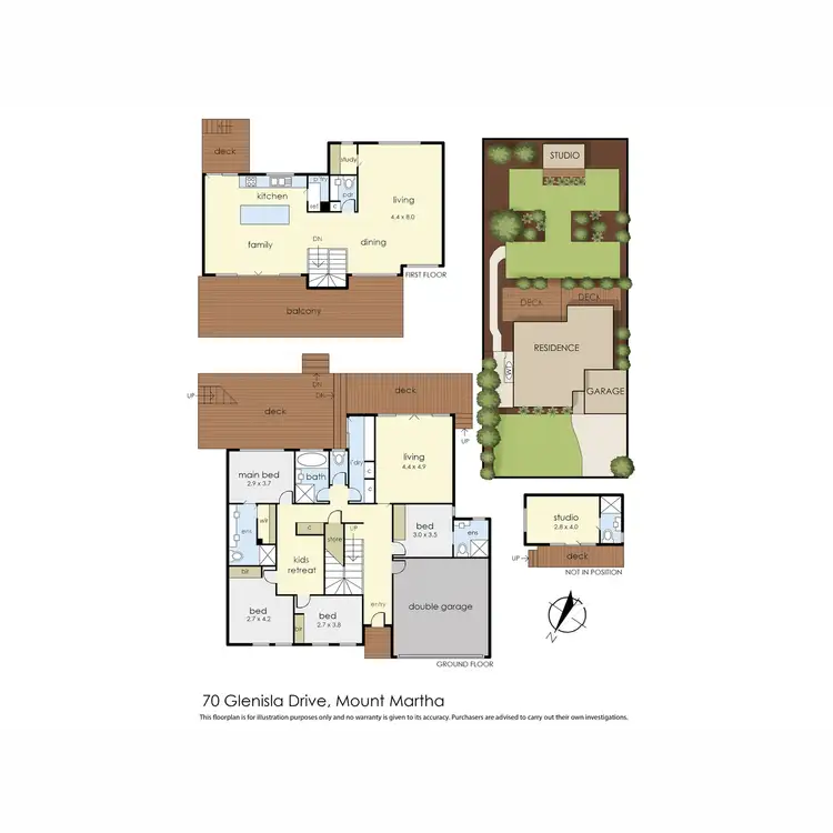 Floorplan of Homely house listing, 70 Glenisla Drive, Mount Martha VIC 3934