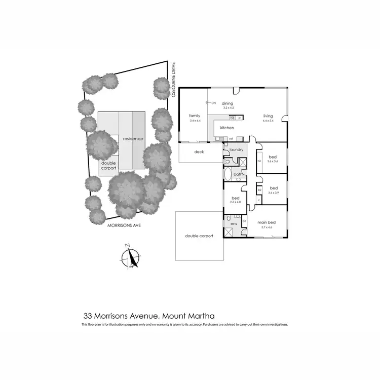 Floorplan of Homely house listing, 33 Morrisons Avenue, Mount Martha VIC 3934