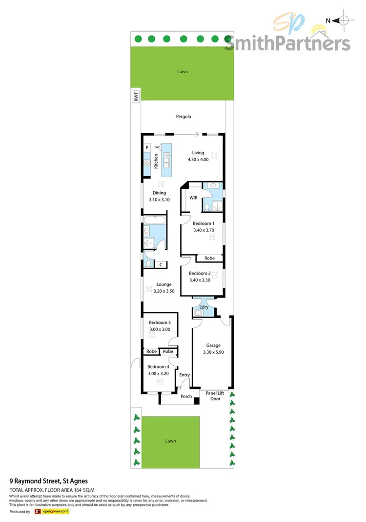 Floorplan of Homely house listing, 9 Raymond Road, St Agnes SA 5097