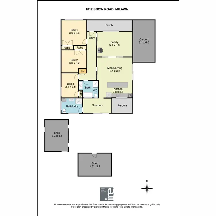 Floorplan of Homely house listing, 1612 Snow Road, Milawa VIC 3678