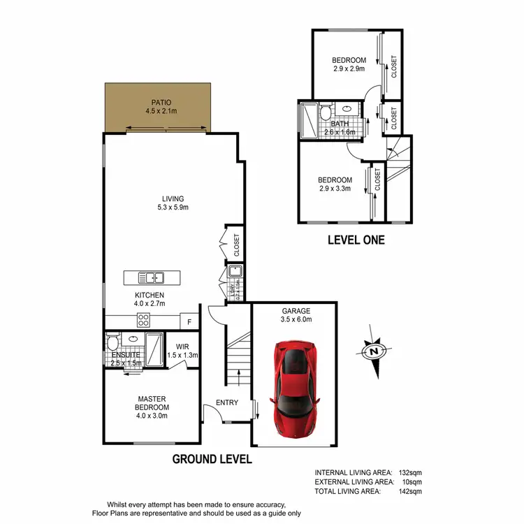 Floorplan of Homely semi-detached listing, 9 Moralana Close, Doolandella QLD 4077