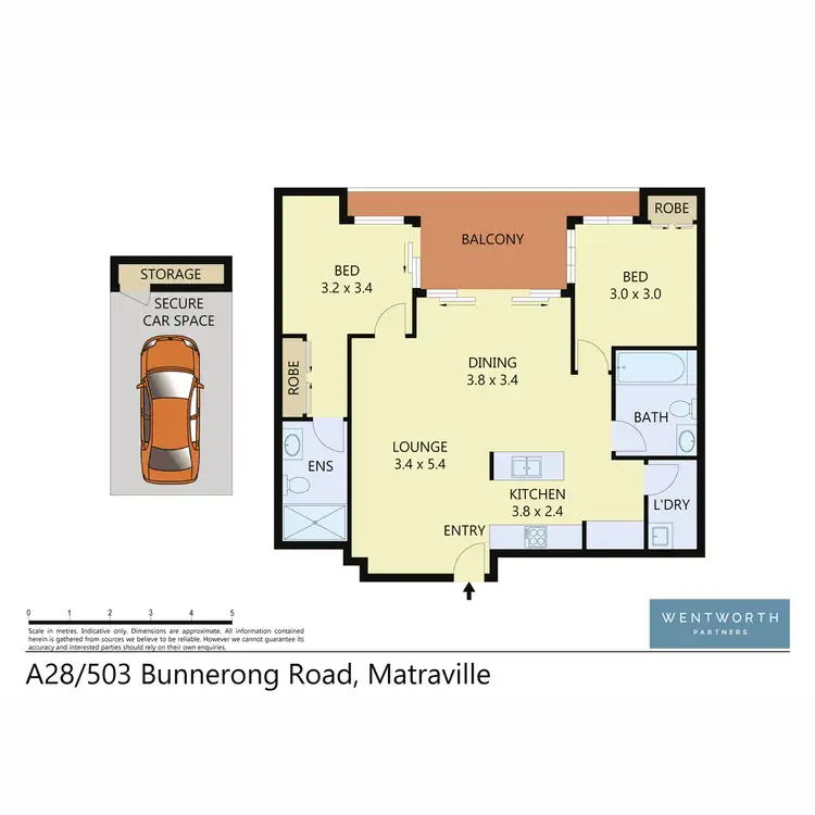 Floorplan of Homely apartment listing, A28/503 Bunnerong Road, Matraville NSW 2036
