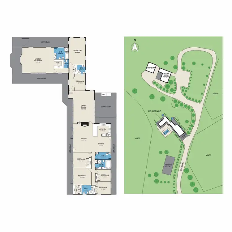 Floorplan of Homely rural property listing, 463 & 439 Deaseys Road, Pokolbin NSW 2320
