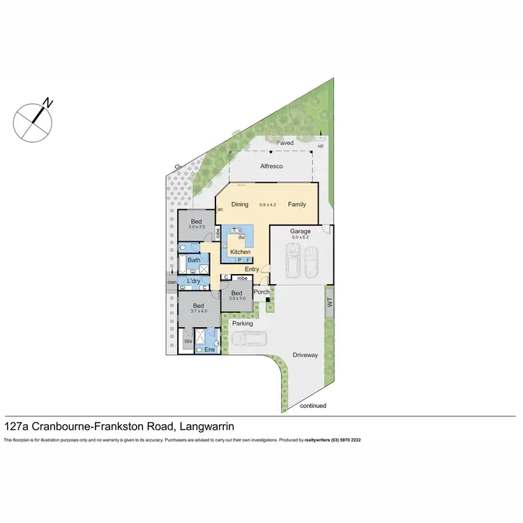 Floorplan of Homely unit listing, 127A Cranbourne-Frankston Road, Langwarrin VIC 3910