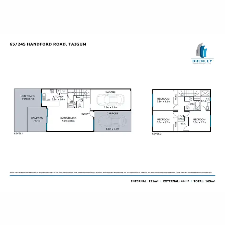 Floorplan of Homely townhouse listing, 65/245 Handford Road, Taigum QLD 4018