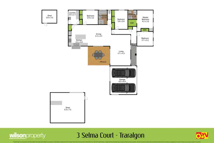 Floorplan of Homely house listing, 3 Selma Court, Traralgon VIC 3844