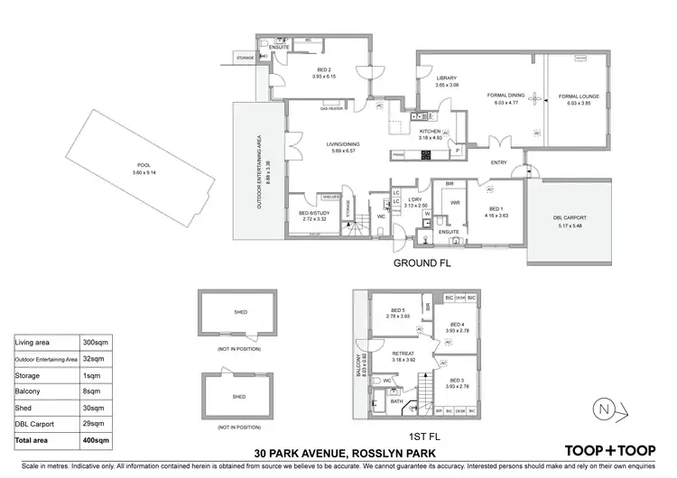 Floorplan of Homely house listing, 30 Park Avenue, Rosslyn Park SA 5072
