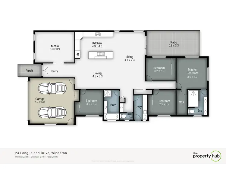 Floorplan of Homely house listing, 24 Long Island Drive, Windaroo QLD 4207