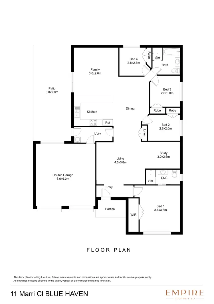 Floorplan of Homely house listing, 11 Marri Close, Blue Haven NSW 2262