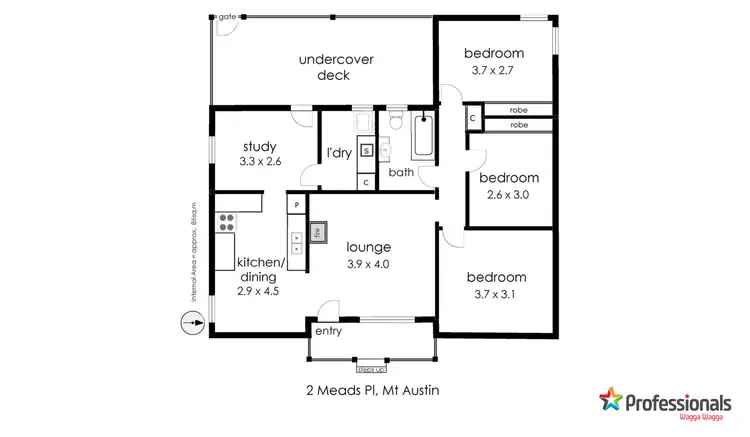 Floorplan of Homely house listing, 2 Meads Place, Mount Austin NSW 2650