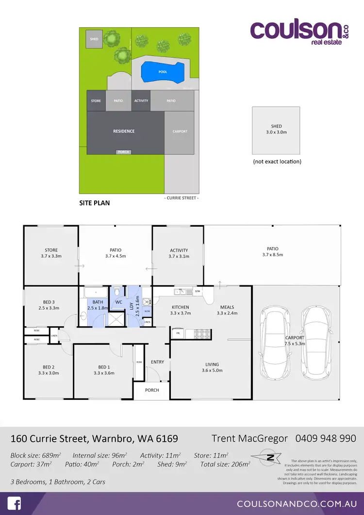 Floorplan of Homely house listing, 160 Currie Street, Warnbro WA 6169