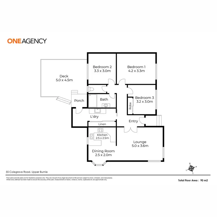 Floorplan of Homely house listing, 55 Colegrave Road, Upper Burnie TAS 7320