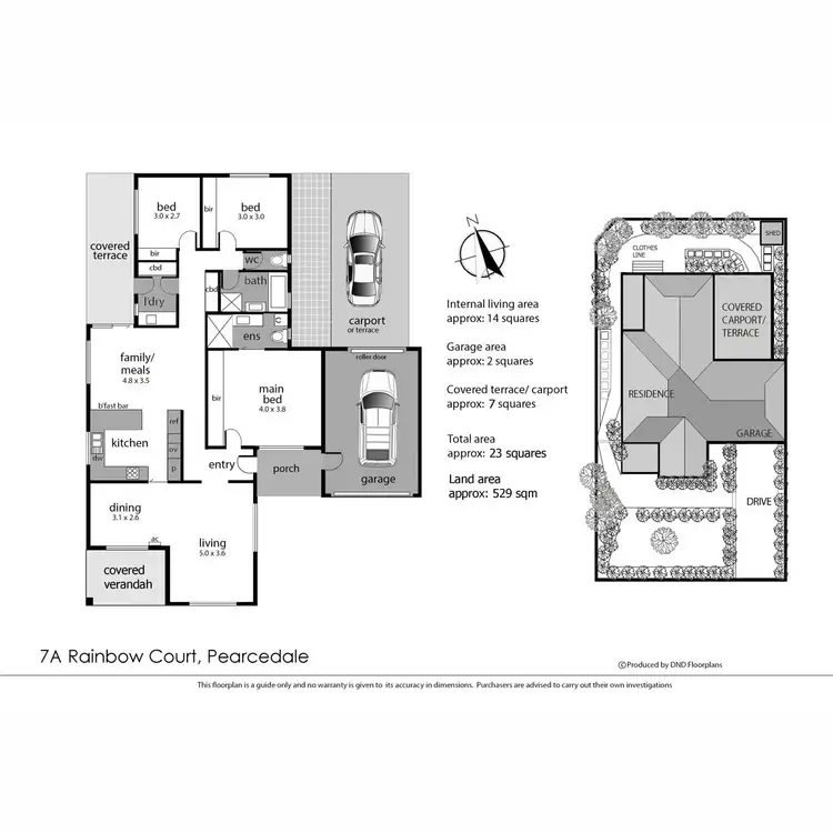 Floorplan of Homely house listing, 7A Rainbow Court, Pearcedale VIC 3912
