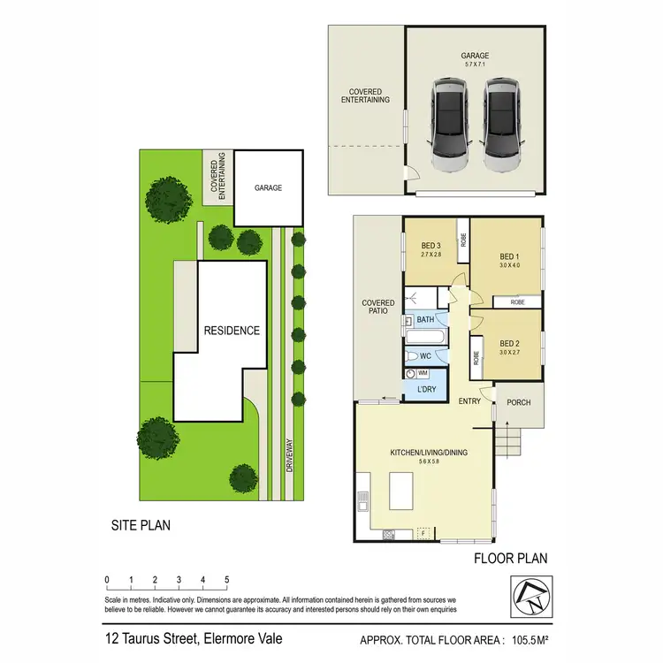 Floorplan of Homely house listing, 12 Taurus Street, Elermore Vale NSW 2287