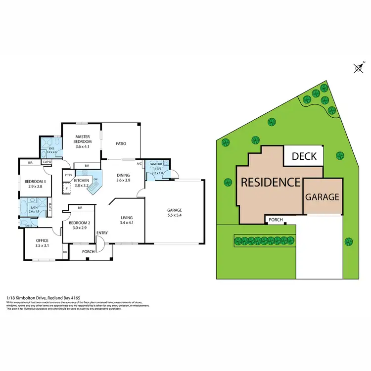 Floorplan of Homely house listing, 1 & 2/18 Kimbolton Drive, Redland Bay QLD 4165