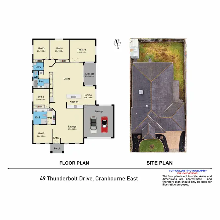 Floorplan of Homely house listing, 49 Thunderbolt Drive, Cranbourne East VIC 3977